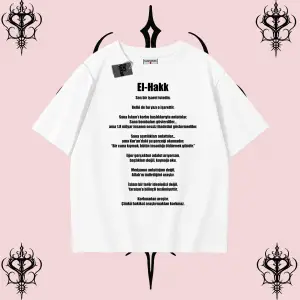 EL-HAK | Rabbimin 99 İsminden El-Hak Oversize Unisex Tişört – Hakikat Temalı Streetwear