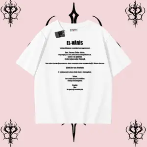 EL-VARİS | Rabbimin 99 İsminden El-Varis Oversize Unisex Tişört – Hakikat Temalı Streetwear