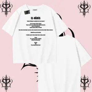 EL-VARİS | Rabbimin 99 İsminden El-Varis Oversize Unisex Tişört – Hakikat Temalı Streetwear