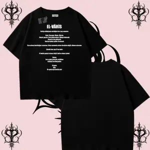 EL-VARİS | Rabbimin 99 İsminden El-Varis Oversize Unisex Tişört – Hakikat Temalı Streetwear