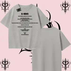EL-VARİS | Rabbimin 99 İsminden El-Varis Oversize Unisex Tişört – Hakikat Temalı Streetwear