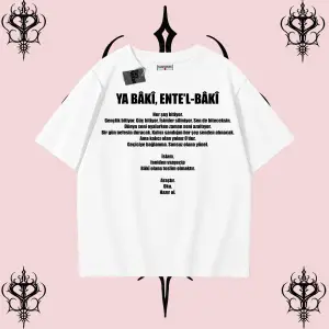 YA BÂKÎ ENTE’L BÂKÎ | Rabbimin 99 İsminden İlham Alan Oversize Unisex Tişört – Manevi Streetwear