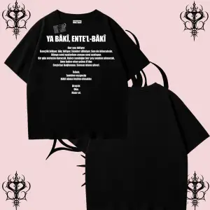 YA BÂKÎ ENTE’L BÂKÎ | Rabbimin 99 İsminden İlham Alan Oversize Unisex Tişört – Manevi Streetwear