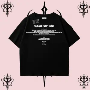 YA BÂKÎ ENTE’L BÂKÎ ingilizce | Rabbimin 99 İsminden İlham Alan Oversize Unisex Tişört – Manevi Streetwear
