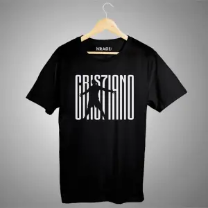Cristiano Ronaldo Siyah Tişört