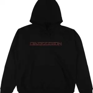Obsession Siyah Oversize Unisex Kapüşonlu Sweatshirt Hoodie