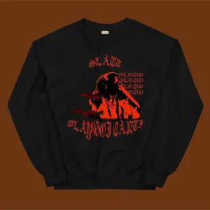 Slatted Playboi Carti Sweatshirt Siyah