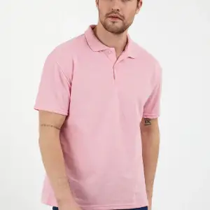 Pembe Dar/slim Fitt Polo Yaka Tshirt Ve Kolye