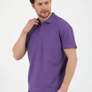 Eflatun Dar/slim Fitt Polo Yaka Tshirt