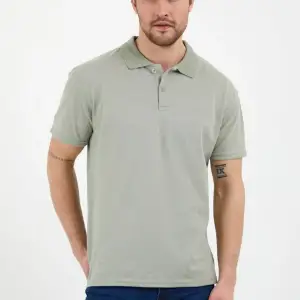 Haki Dar/slim Fitt Polo Yaka Tshirt