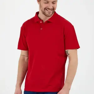 Erkek Slim Fitt Düğmeli Polo Yaka Tshirt