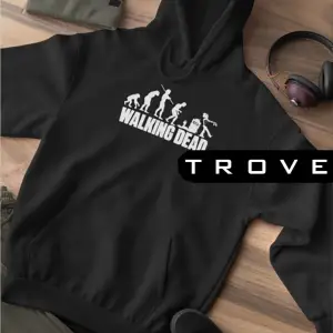 Unısex Kadın Erkek The Walkıng Dead Siyah Kapüşonlu Hoodie %100 Pamuk Tasarım Sweatshirt