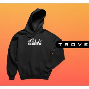 Unısex Kadın Erkek The Walkıng Dead Siyah Kapüşonlu Hoodie %100 Pamuk Tasarım Sweatshirt