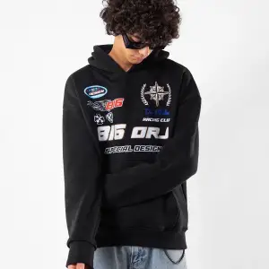 816 Racing Baskılı Oversize Unisex Beyaz