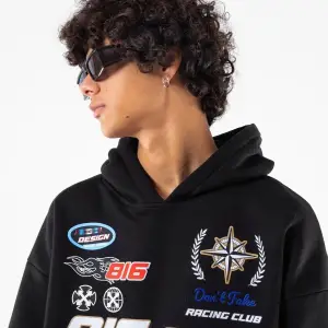 816 Racing Baskılı Oversize Unisex Beyaz
