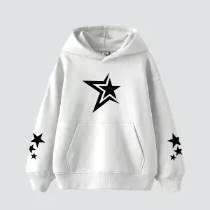 816 Stars Baskılı Oversize Unisex Beyaz