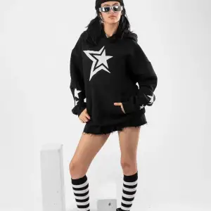 816 Stars Baskılı Oversize Unisex Beyaz