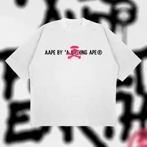 A Bathing Ape Moonface Boxy Fit Oversize Unisex Tshirt – Baskılı Tişört |