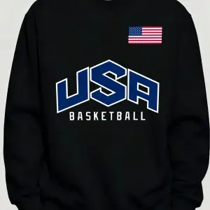 ABD Basketbol Oyunu Baskıları Kış Günlük Erkek Tişörtü Rahat Rahat Kazaklar Polar Yumuşak Sok