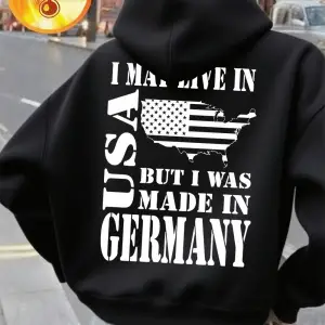 ABDde Yaşarlar Ama Almanyada Üretiyor Baskılı Kapüşonlu Üstler Kadınlar Kışlık Polar Sıcak