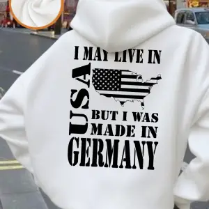 ABDde Yaşarlar Ama Almanyada Üretiyor Baskılı Kapüşonlu Üstler Kadınlar Kışlık Polar Sıcak