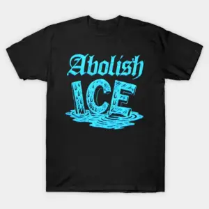 ABOLISH ICE T-shirt Erkekler Kadınlar Için % 100% Pamuklu T Shirt Kısa Kollu Üstler J112