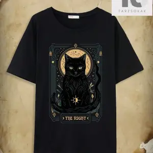 Academia Kedi Grafikli Düşük Omuzlu Tişört