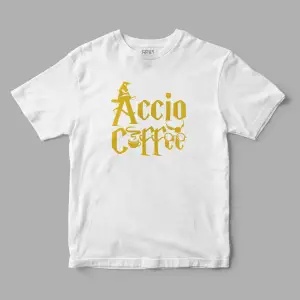 Accio Coffee Harry Potter Baskılı Tişört