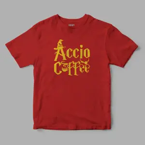 Accio Coffee Harry Potter Baskılı Tişört
