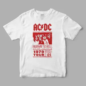 ACDC Müzik Grubu Baskılı Tişört