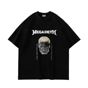 Adrift Megadeth Baskılı Beyaz Unisex Oversize
