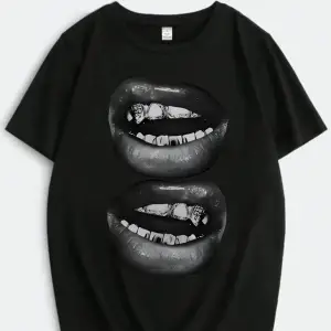 Adrift TRENDPUNKY Beyaz Grillz Hiphop Baskılı Oversize