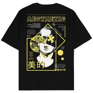 Aesthetic Siyah Oversize Unisex T-shirt