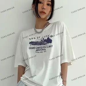 AGEO OF STEAM Baskılı Oversize Kalıp Unisex T-shirt