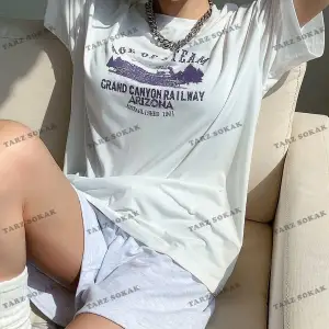 AGEO OF STEAM Baskılı Oversize Kalıp Unisex T-shirt