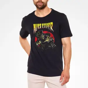 Alice Cooper Siyah Unisex Tişört T-Shirt