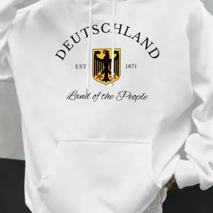 Almanya Halkın Ülkesi Desen Erkekler Kapüşonlular Cep Trendy Sokak Giyimi Tüm Maç Hip Hop Hoo