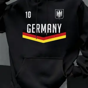 Almanya Mektup Baskılar Sonbahar Erkekler Hoody Çok renkli Cep Kapüşonlular Rahat Polar Hoodi