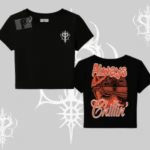 Always Chillin Kedi Arka Baskılı Babby Tee Tshirt