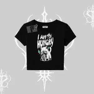 Am Hungry Kedi Baskılı Babby Tee Tshirt
