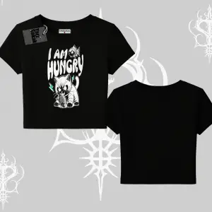 Am Hungry Kedi Baskılı Babby Tee Tshirt