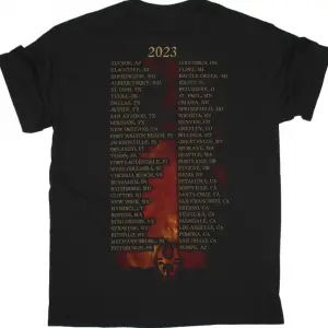 AMARANTHE INSATIABLE NEW BLACK T-SHIRT ÖN VE ARAKA BASKILI