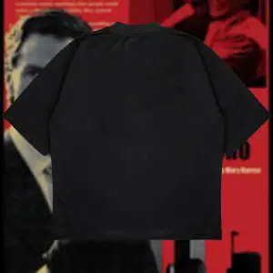 American Psycho Baskılı Oversize Unisex Pamuklu Nefes Alan Kalın Kumaşlı