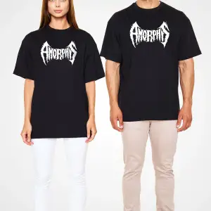Amorphis Siyah Unisex Oversize Tişört T-shirt