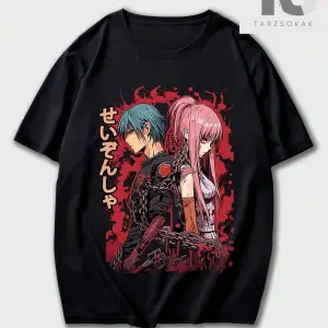 Anime Erkekler Çizgi Film Karakteri Baskı T-Shirt
