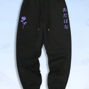 Anime Guys Floral Print Eşofman Altı