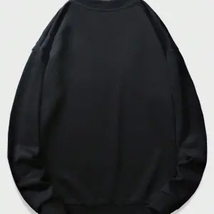 Anime Guys Slogan & Figure Graphic Sweatshirt Siyah