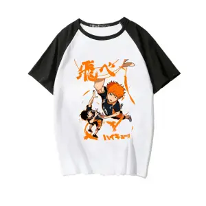 Anime Karasuno Haikyuu Baskılı Unisex Oversize