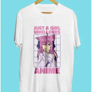 Anime Kızları Anime Çizim Baskılı Unisex Tişört