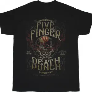 ANTHRAX FISTFUL OF METAL NEW BLACK T SHIRT ÖN BASKILI